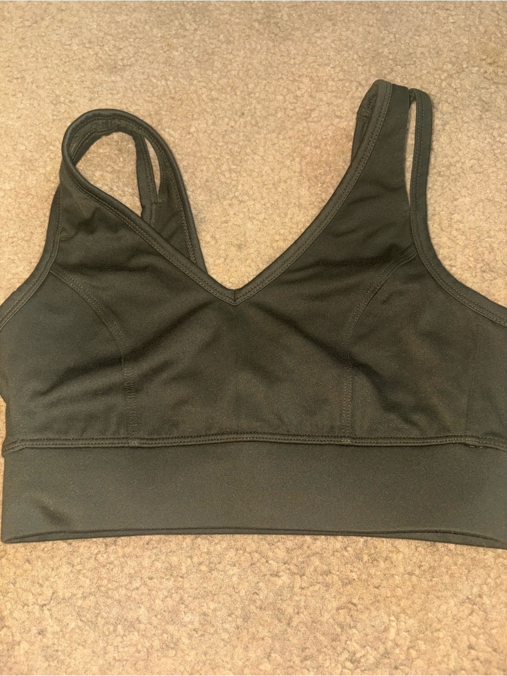 all in motion Black V-Neck sports bra green XSmall